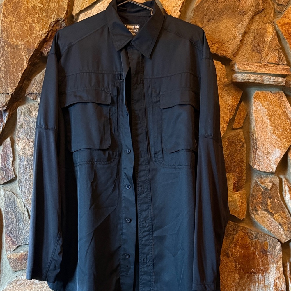 Men's Black Button-Up shirt